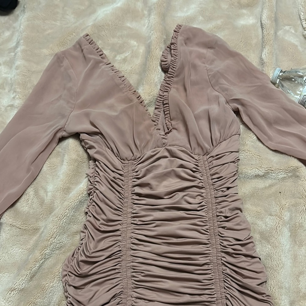 Tiger Mist Long Sleeve Dress in Mauve